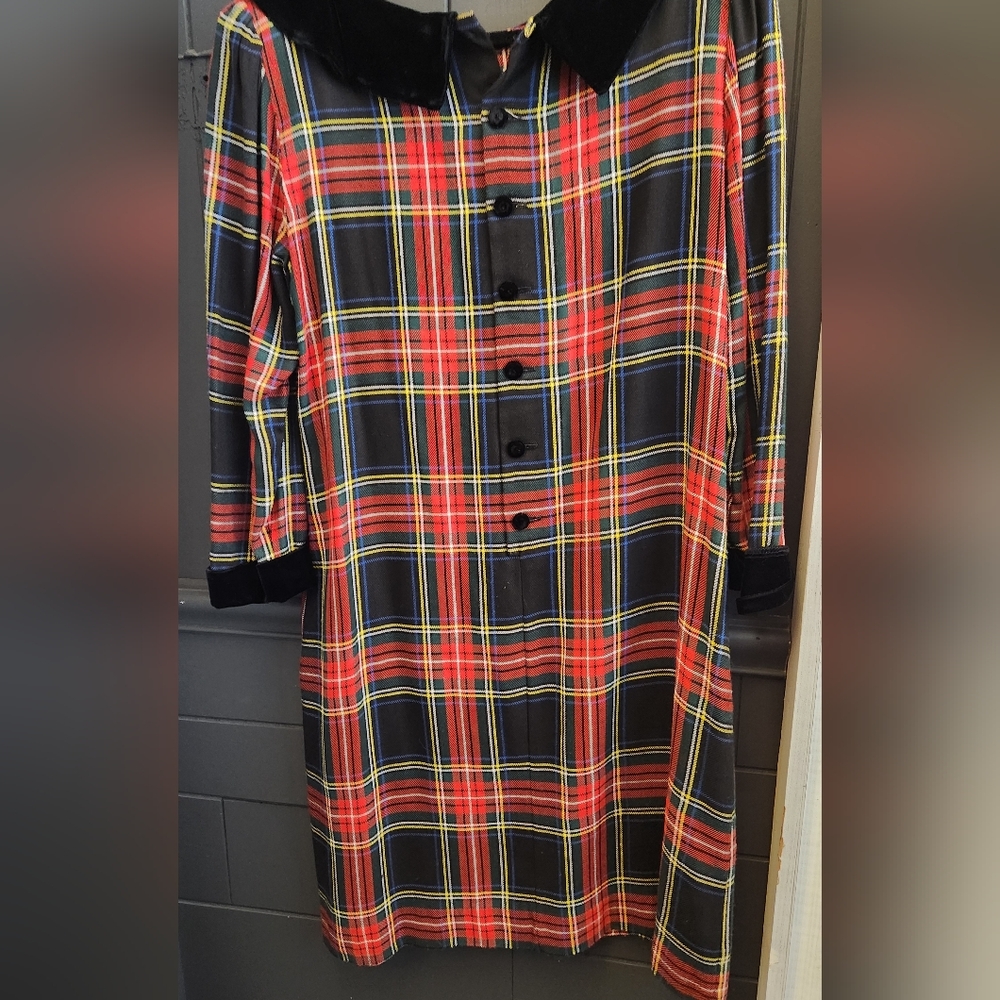 Vintage Lanz Christmas Plaid Dress - Picture 6 of 8